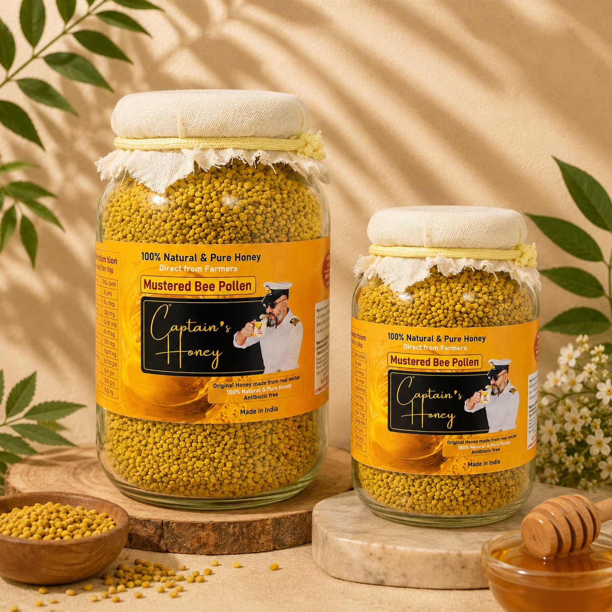 Mustered Bee Pollen